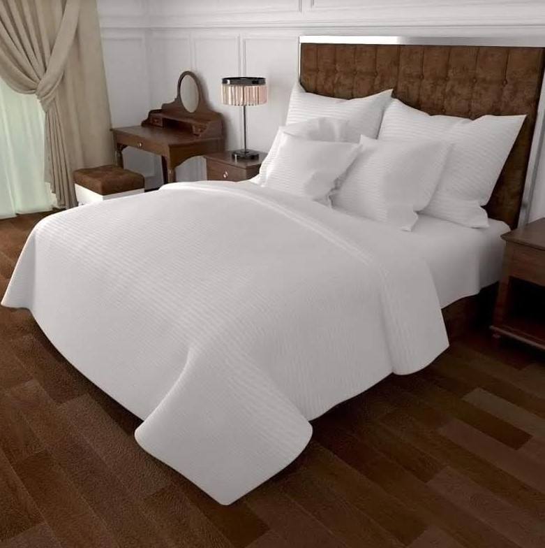 Set Lenjerie Pentru Dormitor Alb Arctic